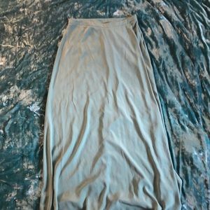 Sage green maxi skirt